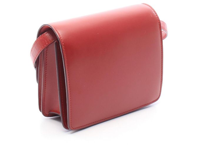 16 Céline Borsa a spalla Celine Classic Small Rosso - vista 2