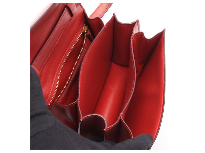16 Céline Borsa a spalla Celine Classic Small Rosso - vista 3
