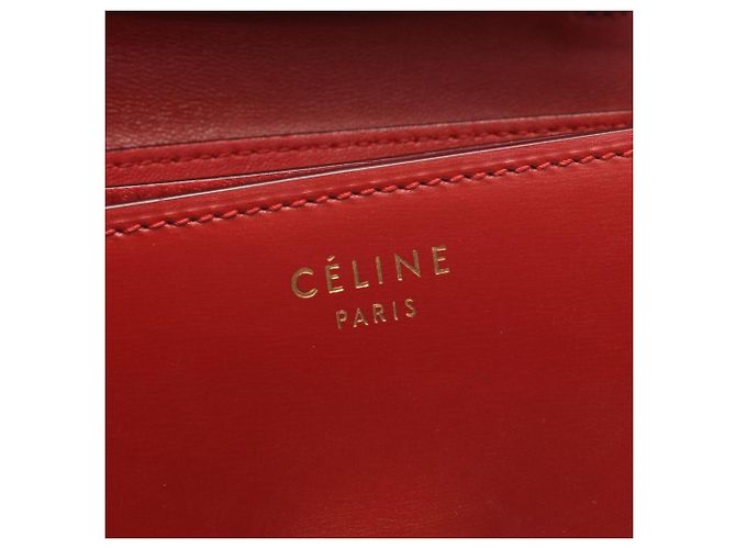 16 Céline Borsa a spalla Celine Classic Small Rosso - vista 4
