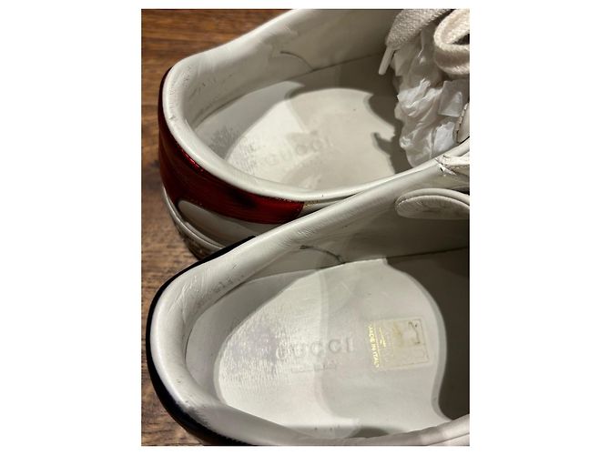 Gucci Ace Bee Platform Sneaker Weiß Rot Blau - Ansicht 7