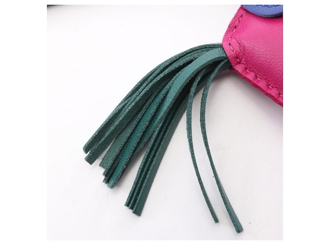 Hermès Hermes Rodeo PM Handbag Charm Rosa Blu Verde - vista 4