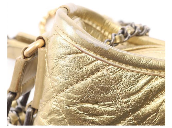 Borsa a tracolla Chanel Gabrielle de Small Hobo D'oro - vista 10