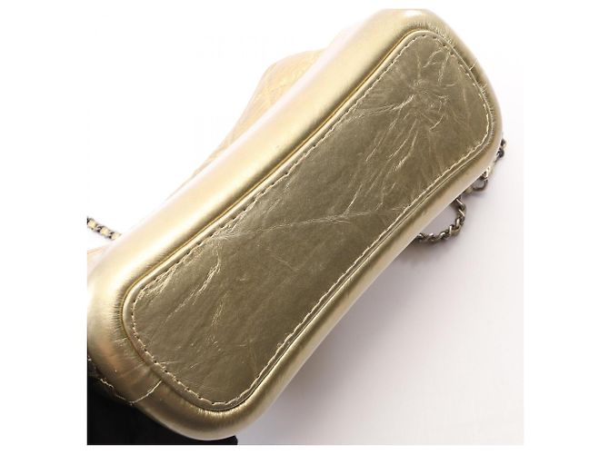 Borsa a tracolla Chanel Gabrielle de Small Hobo D'oro - vista 9