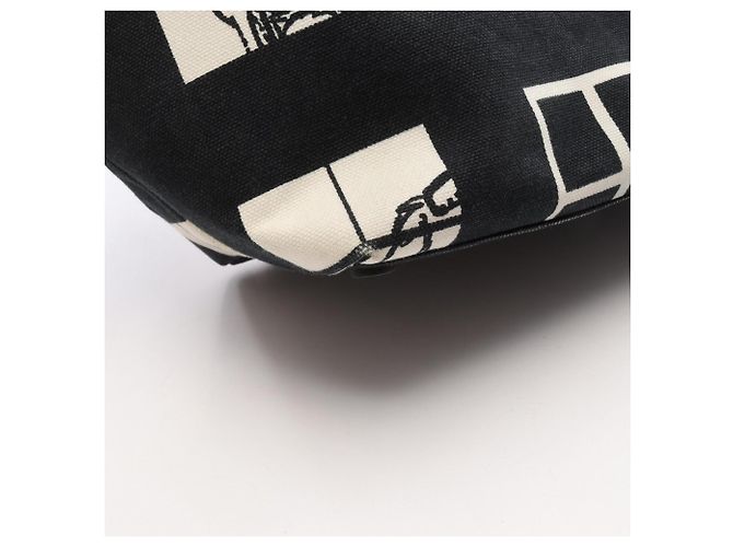 Chanel Window Line Tote Bag Schwarz Weiß - Ansicht 16