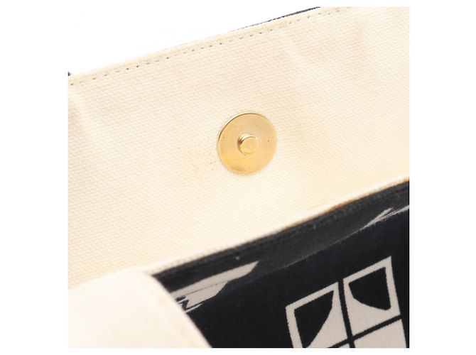Chanel Window Line Tote Bag Schwarz Weiß - Ansicht 7