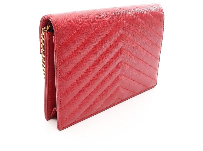 Borsa a spalla a busta Cassandra Yves Saint Laurent Rosso - vista 2