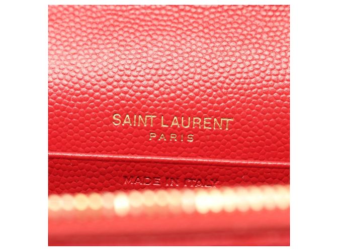 Borsa a spalla a busta Cassandra Yves Saint Laurent Rosso - vista 4