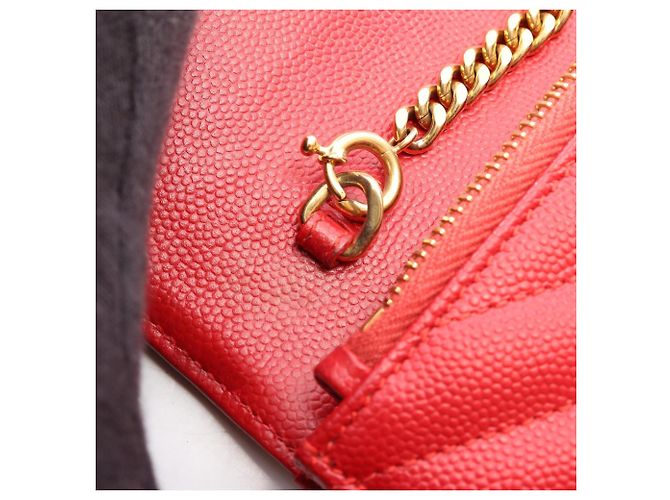 Borsa a spalla a busta Cassandra Yves Saint Laurent Rosso - vista 7