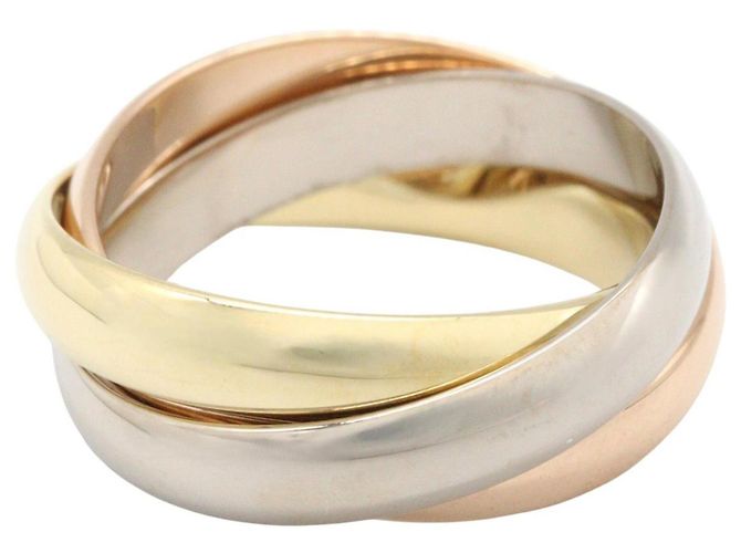 Anello Cartier Trinity 18K Oro Rosa Bianco e Giallo Argento D'oro - vista 2