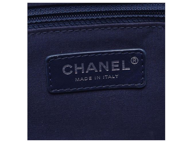 Borsa Tote 2-Way Chanel Matelassé Blu - vista 4