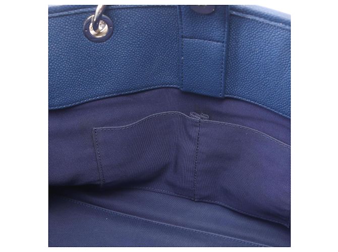 Borsa Tote 2-Way Chanel Matelassé Blu - vista 6