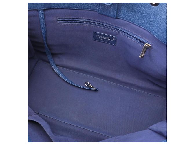 Borsa Tote 2-Way Chanel Matelassé Blu - vista 9