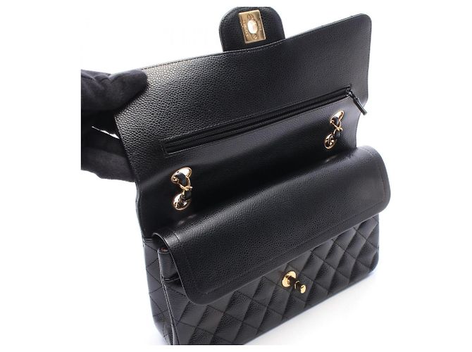Borsa a tracolla Chanel Matelassé Double Flap Nero - vista 10