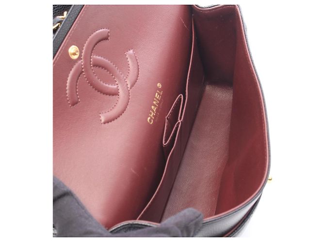 Borsa a tracolla Chanel Matelassé Double Flap Nero - vista 3
