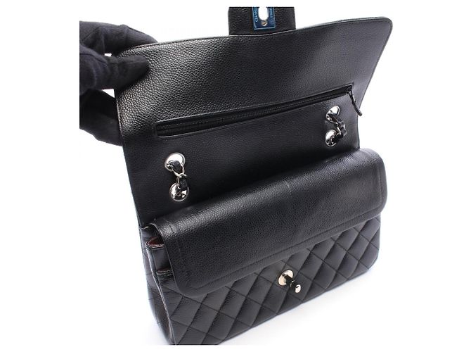Borsa a tracolla Chanel Matelassé Double Flap Nero - vista 9