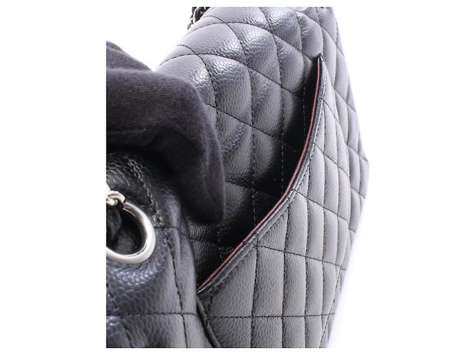 Borsa a tracolla Chanel Matelassé Double Flap Nero - vista 6
