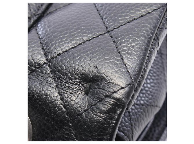 Borsa a tracolla Chanel Matelassé Double Flap Nero - vista 8
