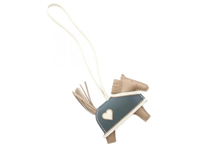 Hermès Hermes Rodeo PM Robeo Coeur Handbag Charm Bianco Beige Verde - vista 2