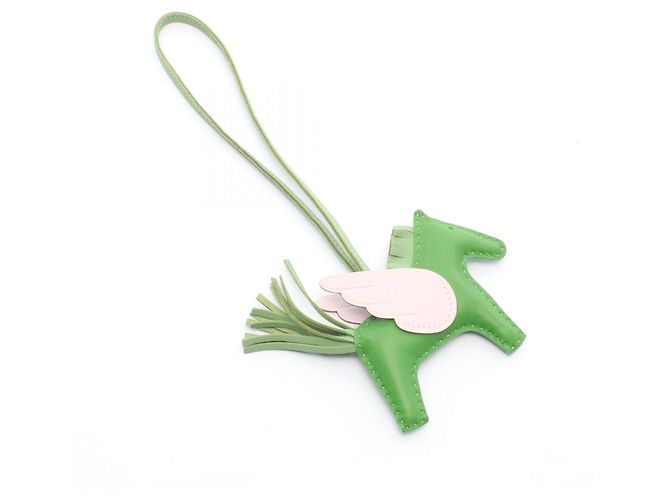 Hermès Hermes Rodeo Pegasus PM Handbag Charm Rosa Verde - vue 2