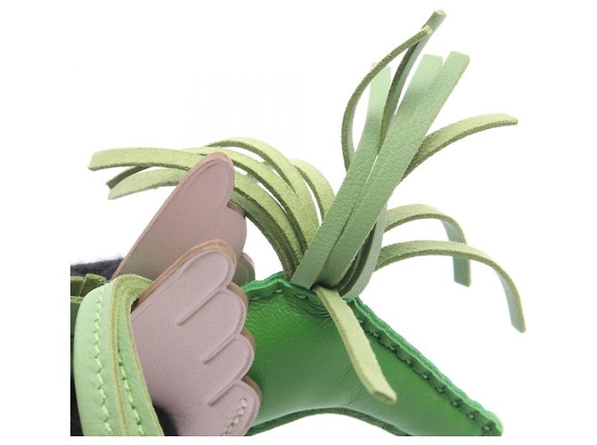 Hermès Hermes Rodeo Pegasus PM Handbag Charm Rosa Verde - vue 5