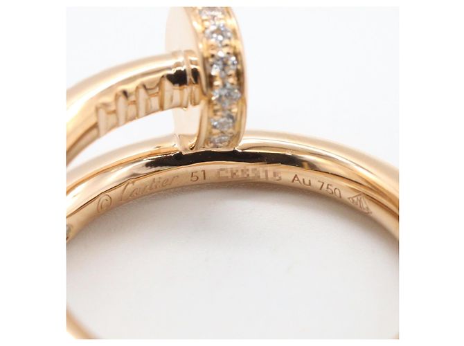 Anello Cartier Juste un Clou in oro rosa D'oro - vista 4