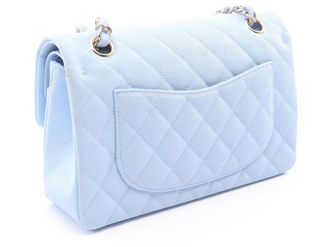 Timeless Borsa a tracolla Chanel Matelassé Double Flap in blu - vista 2