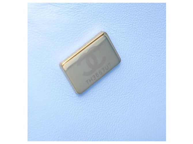 Timeless Borsa a tracolla Chanel Matelassé Double Flap in blu - vista 5