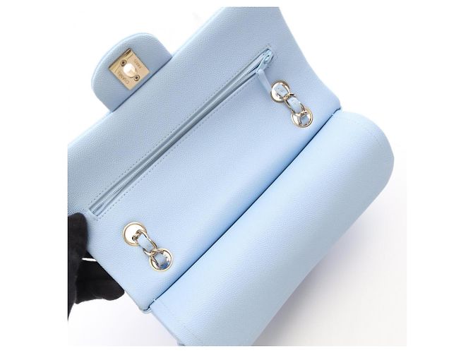 Timeless Borsa a tracolla Chanel Matelassé Double Flap in blu - vista 6