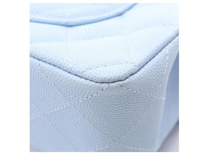 Timeless Borsa a tracolla Chanel Matelassé Double Flap in blu - vista 8