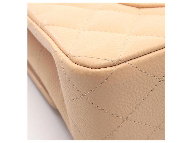 Borsa a tracolla Chanel Matelassé Double Flap Beige - vista 7