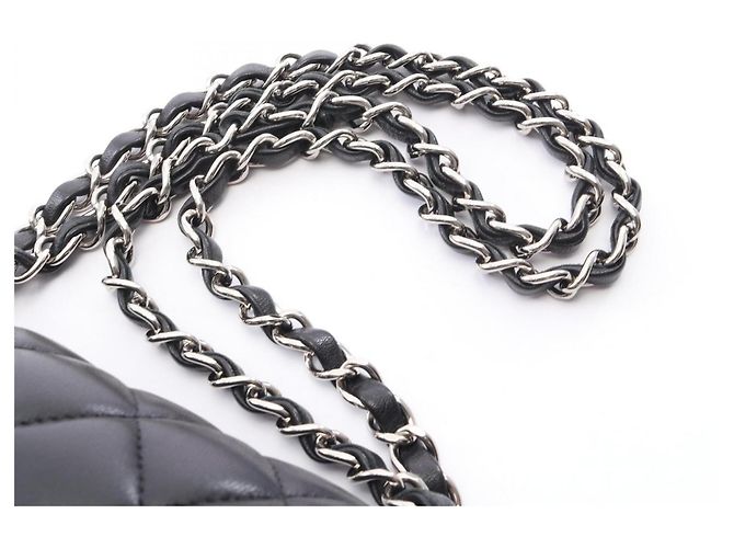 Timeless Borsa a tracolla Chanel Matelassé Double Flap Nero - vista 7