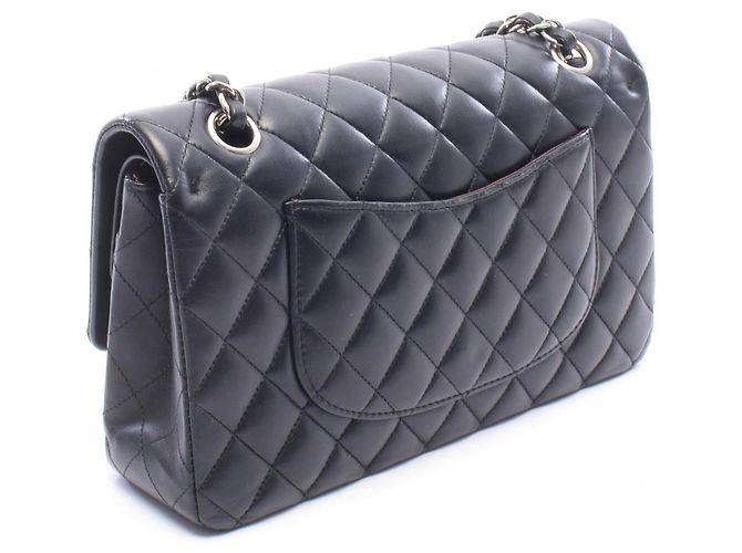Borsa a tracolla Chanel Matelassé Double Flap Nero - vista 2