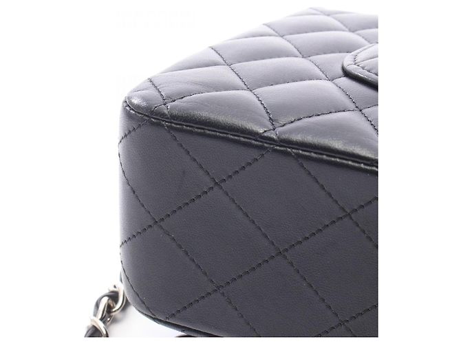 Borsa a tracolla Chanel Matelassé Double Flap Nero - vista 8