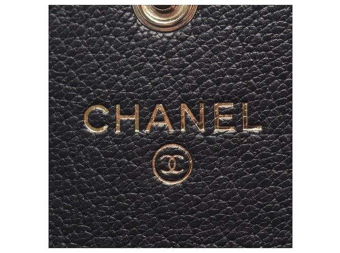 Monedero de piel Chanel Coco Mark Negro - vista 4