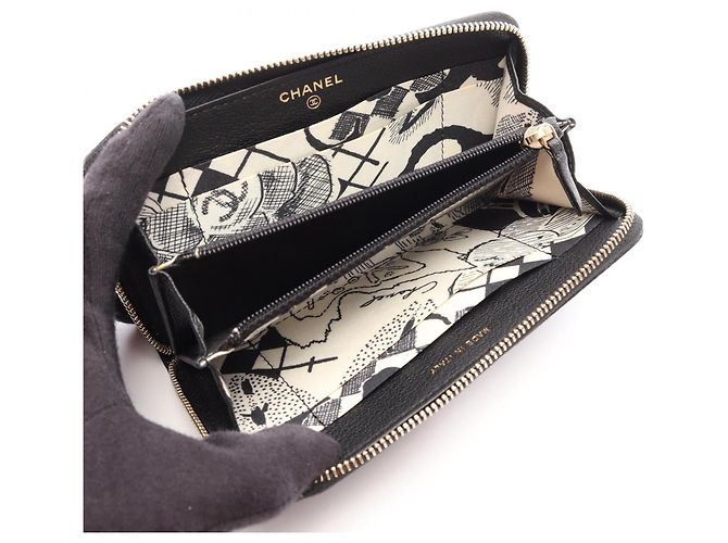 Cartera Redonda Chanel Coco Mark Negro - vista 3