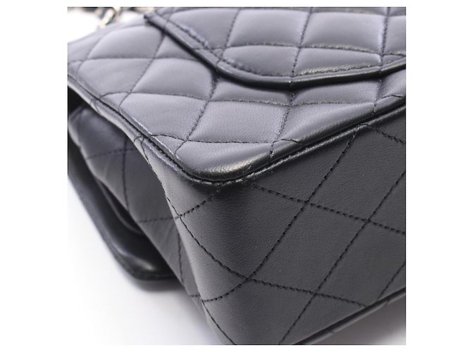 Borsa a tracolla Chanel Matelassé Double Flap Nero - vista 8