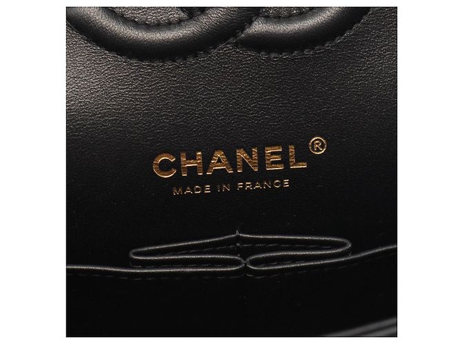 Borsa a tracolla Chanel Matelassé Double Flap Nero - vista 4