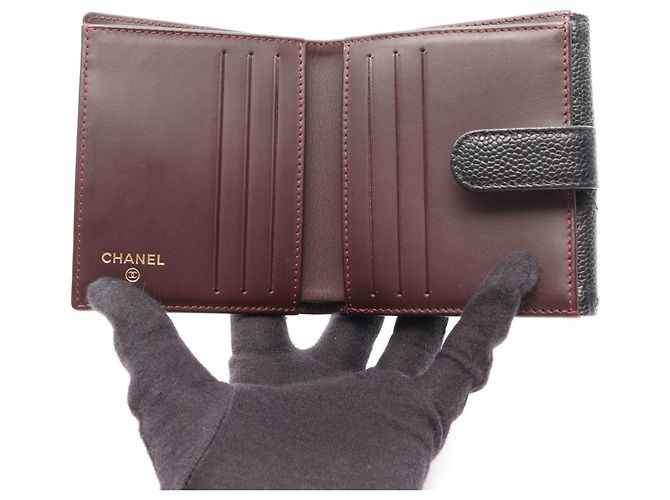 Cartera Chanel Matelassé con doble botón a presión Negro - vista 3