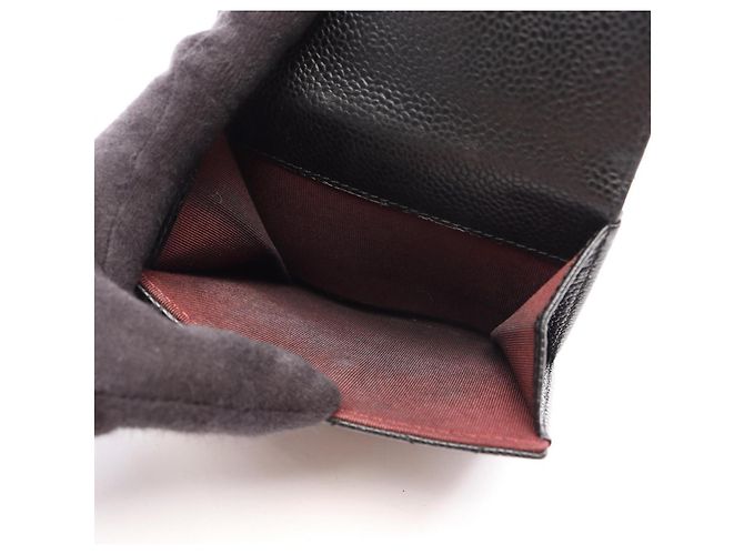Cartera Chanel Matelassé con doble botón a presión Negro - vista 4