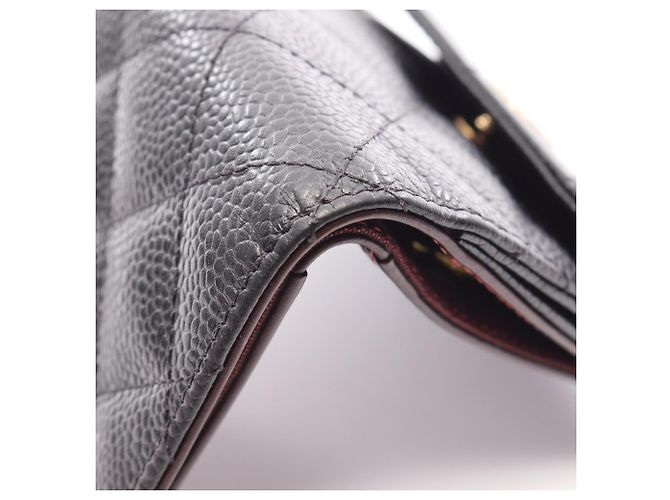 Cartera Chanel Matelassé con doble botón a presión Negro - vista 8