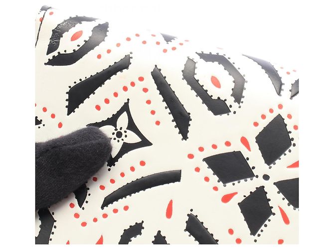 Louis Vuitton Portefeuille Twist Shoulder Bag Nero Bianco Rosso - vista 11