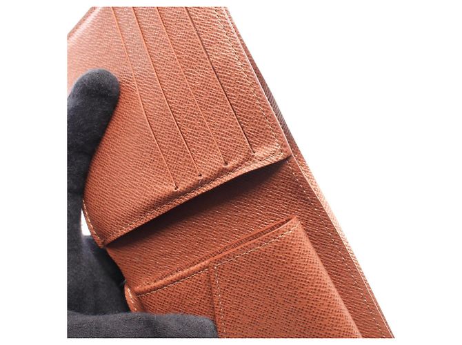 Louis Vuitton Portefeuille Marco NM Bi-fold Wallet Marrone Monogramma - vista 6