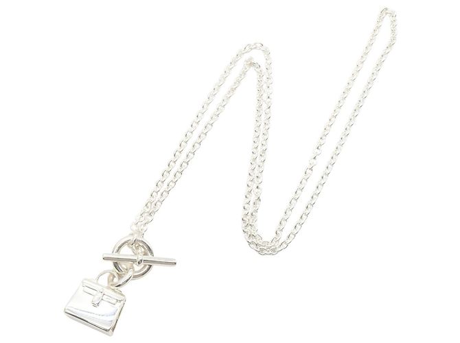 Hermès Collana Hermes Amulette Kelly Argento - vista 2