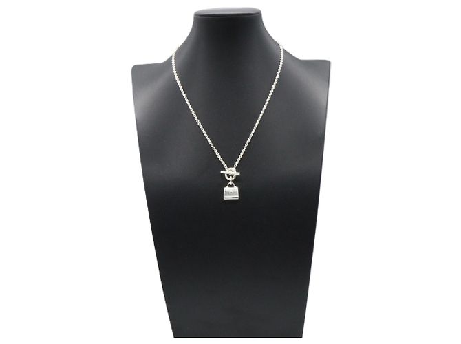 Hermès Collana Hermes Amulette Kelly Argento - vista 5