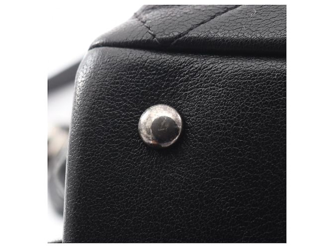Chanel Matelassé Antique Silver Hardware Tote Bag Schwarz - Ansicht 11