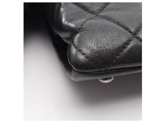 Chanel Matelassé Antique Silver Hardware Tote Bag Schwarz - Ansicht 8
