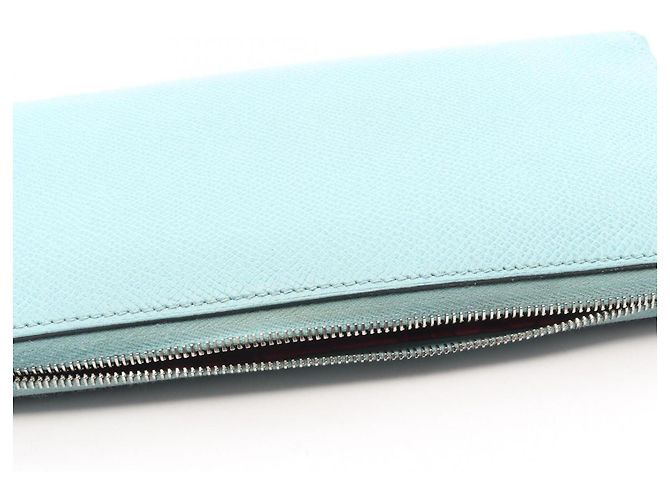 Hermès Cartera larga Hermes Azap en piel Epsom Blue Atoll Azul - vista 12