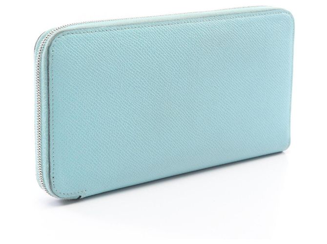 Hermès Cartera larga Hermes Azap en piel Epsom Blue Atoll Azul - vista 2