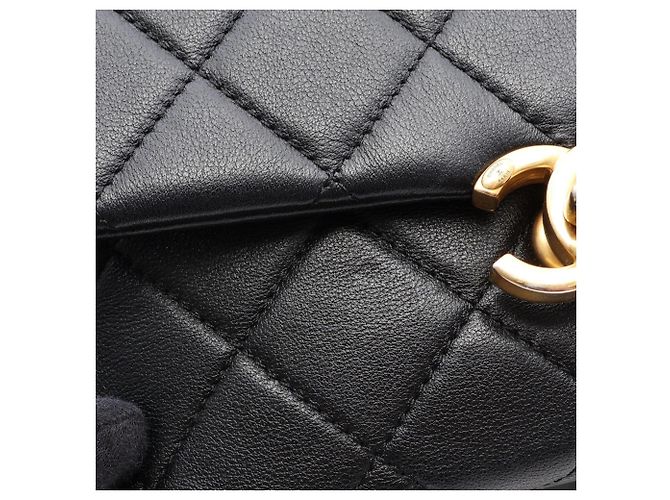 Timeless Borsa a tracolla Chanel Matelassé Nera Nero - vista 10