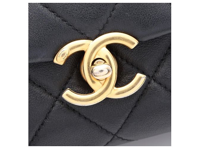 Timeless Borsa a tracolla Chanel Matelassé Nera Nero - vista 11